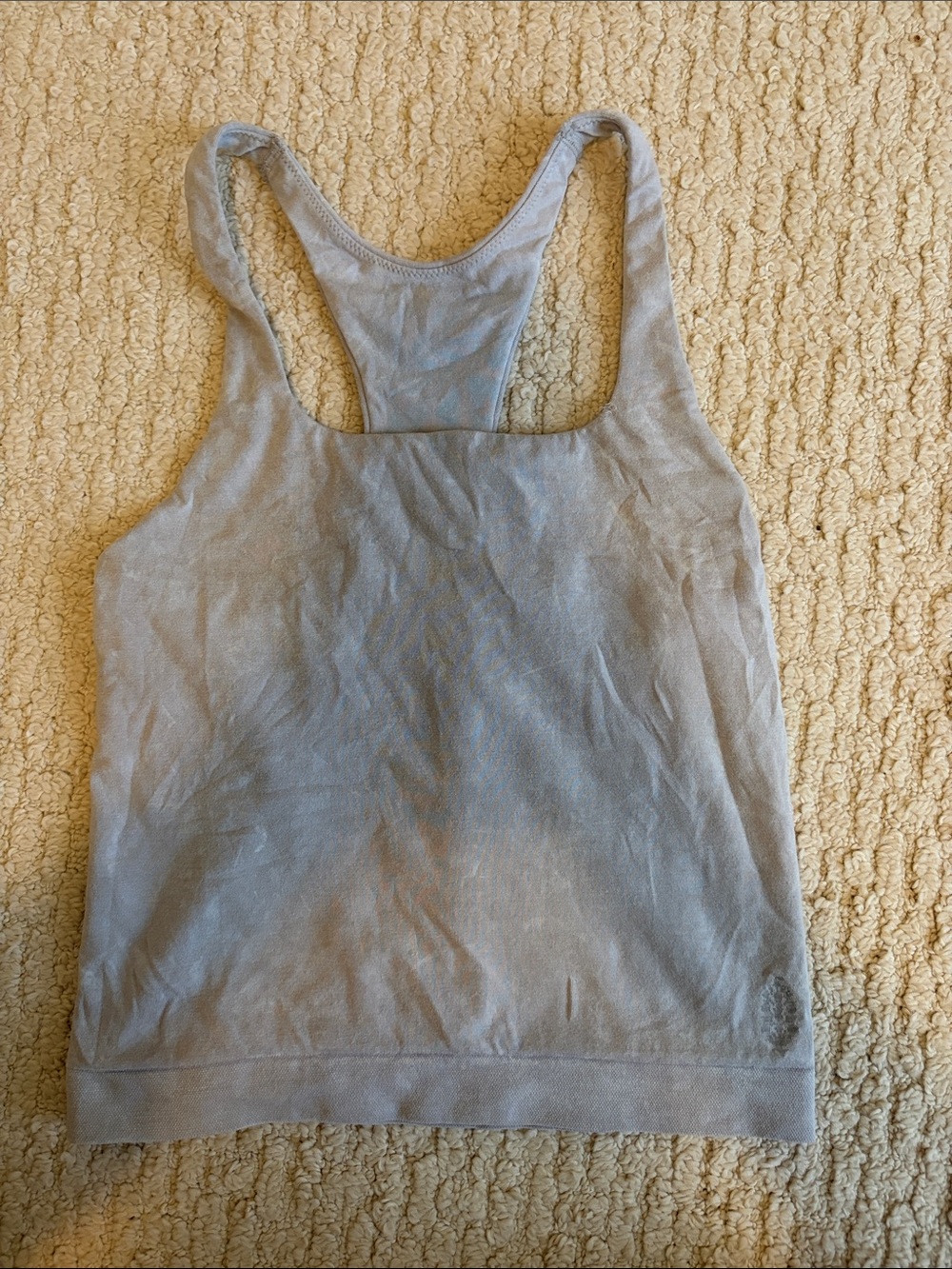 FP Movement by Free People Light Gray Racerback Tank